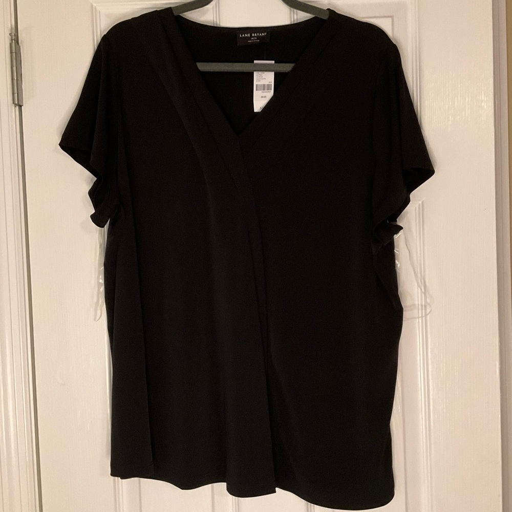 Lane Bryant Pleat-Front Top